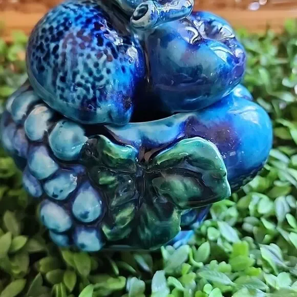 Vintage Inarco Indigo Blue Lidded Preserves Jar - Picture 13 of 17